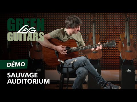 Lâg SAUVAGE-A Auditorium Akustisk Gitarr Natur Sidenmatt
