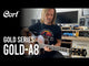 CORT Gold-A8 Grand Auditorium Cutaway All Solid Electro-Acoustic Guitar Light Burst High Gloss with Case
