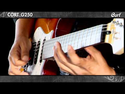 Elektryczna gitara leworęczna Cort G250 w stylu ST, czarna