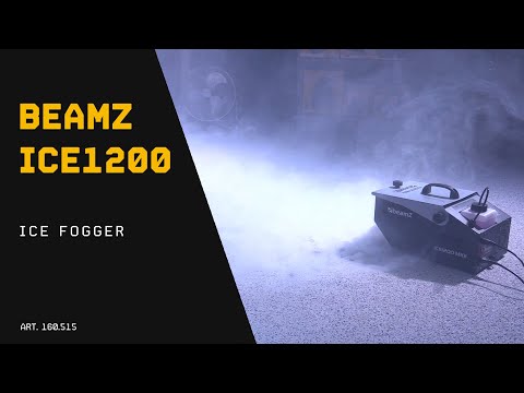 beamZ ICE1200 MKII Is-Rökmaskin 1200W med lågliggande rök och 1,3L tank