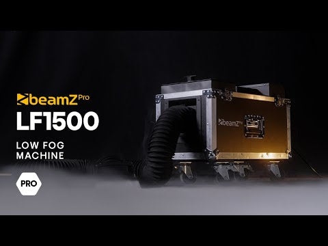 beamZ LF1500 Niedrignebelmaschine – Ultraschall-Nebelmaschine mit DMX und Flightcase