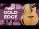 CORT Gold-Edge Grand Auditorium Cutaway All Solid Elektro-Akoestische Gitaar Naturel Hoogglans met Koffer