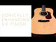 CORT Gold-A8 Grand Auditorium Cutaway All Solid Electro-Acoustic Guitar Light Burst High Gloss with Case