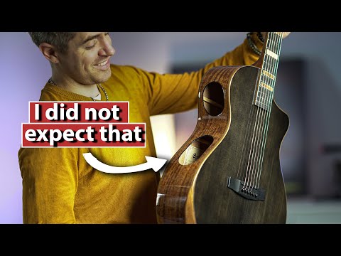 CORT Modern Concert med venetiansk cutaway, helt i massivt trä, elektroakustisk gitarr i högblank svart med etui