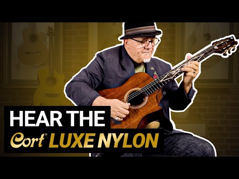 Gitara klasyczna Cort Luxe Nylon Cutaway 4/4 naturalna elektroakustyczna z połyskiem