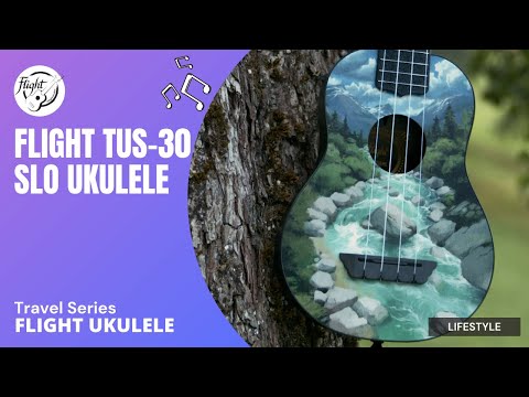 Ukulele sopranowe Flight TUS-30 SLO z topem z lipy, korpusem z ABS i strunami Aquila Super Nylgut