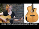CORT Gold-Edge Grand Auditorium Cutaway All Solid Elektro-Akoestische Gitaar Naturel Hoogglans met Koffer