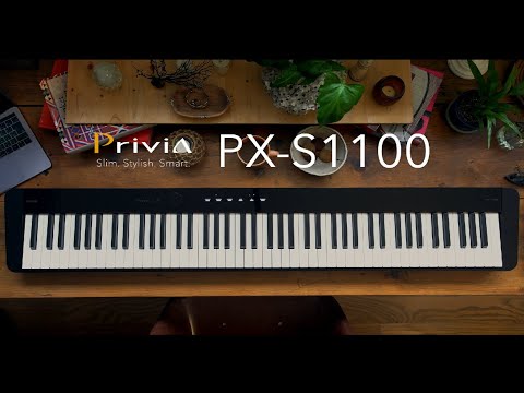 Casio PX-S1100 WE Digitalpiano weiß im Bundle