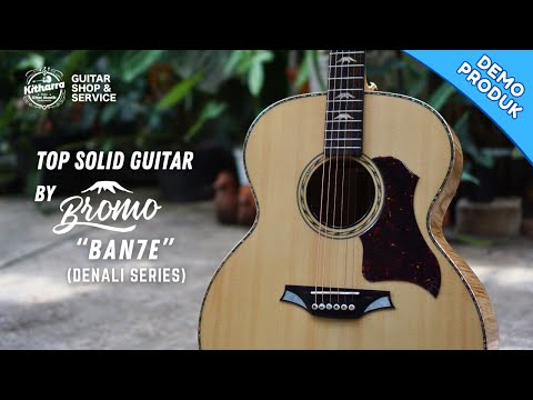 Bromo BAN7E Danali Series Jumbo Solid Top Acoustic Guitar Set Polyurethane High Gloss