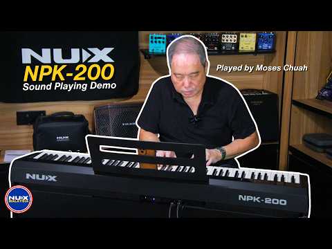 Piano digital de escenario NUX NPK-200 BK negro