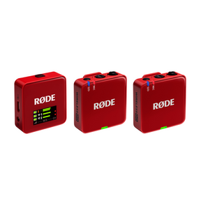 RØDE Wireless GO Gen 3 Red draadloos microfoonsysteem met 32 bit float en 260 m bereik