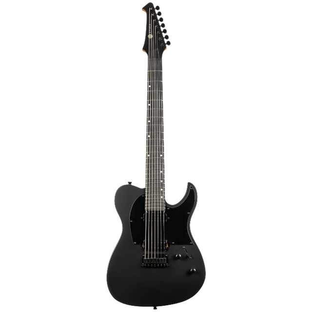 Spira Guitars T-407 MBK Satin Black elektrische gitaar