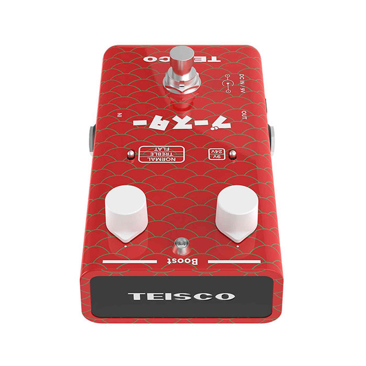 Teisco Boost FET boostpedaal met 9V/24V schakeling en bufferfunctie