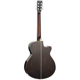 Tanglewood Winterleaf 4 CE AVB LH Linkshandige Super Folk Cutaway Elektro-Akoestische Gitaar Solid Mahogany Autumn Vintage Burst