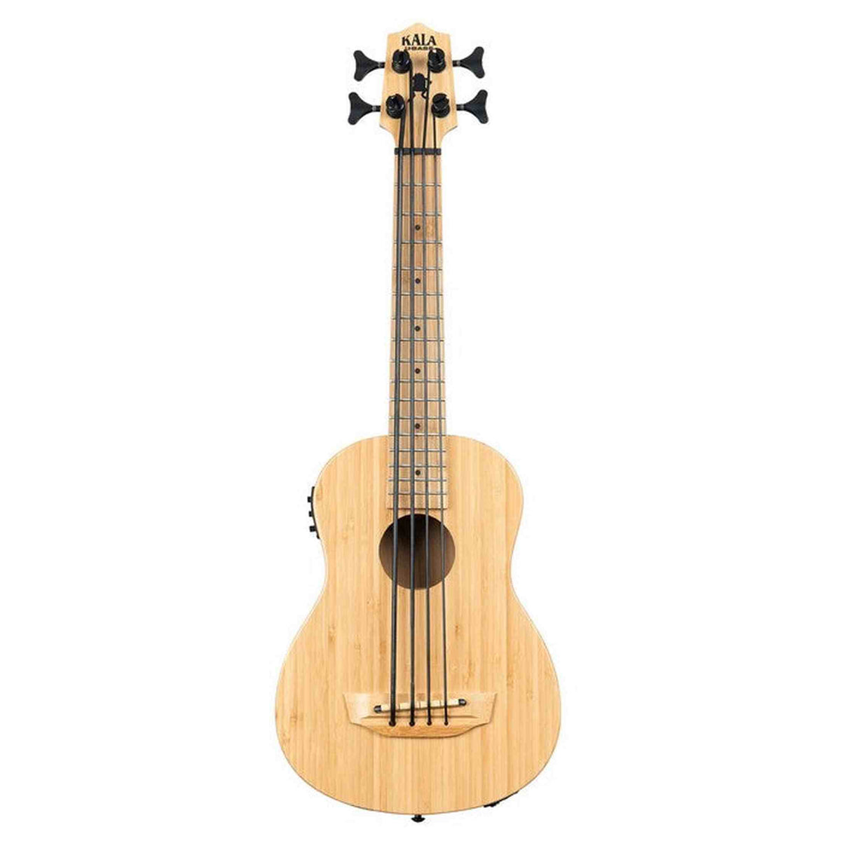 Kala Bamboo U•BASS® bas ukulele – Massief Bamboe, Elektrisch-Akoestisch met EQ en Gigbag