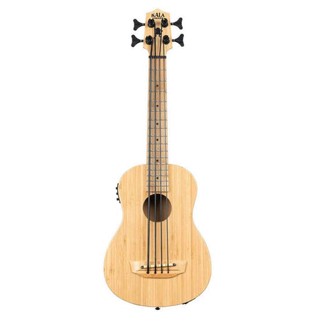 Kala Bamboo U•BASS® bas ukulele – Massief Bamboe, Elektrisch-Akoestisch met EQ en Gigbag