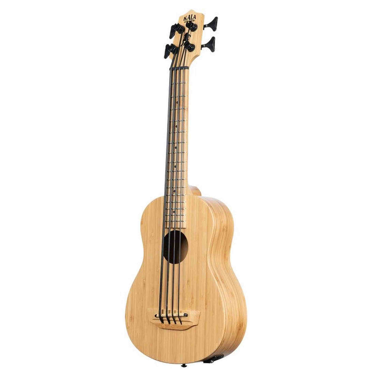 Kala Bamboo U•BASS® bas ukulele – Massief Bamboe, Elektrisch-Akoestisch met EQ en Gigbag