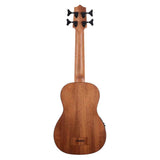 Kala Striped Ebony U•BASS® bas ukulele – Gestreept Ebben, Fishman EQ, Hipshot Tuners en Gigbag