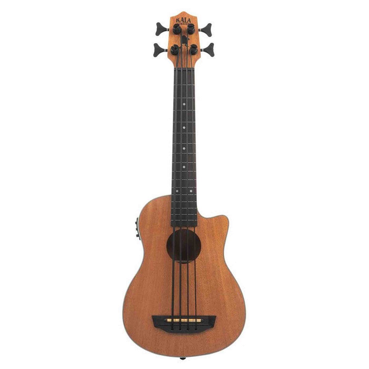 Kala Scout Fretless U•BASS® bas ukulele – Mahonie, Elektrisch-Akoestisch, Fretless met EQ en Gigbag