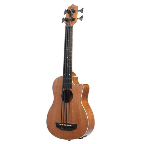 Kala Scout Fretless U•BASS® bas ukulele – Mahonie, Elektrisch-Akoestisch, Fretless met EQ en Gigbag